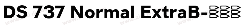 DS 737 Normal ExtraB字体转换
